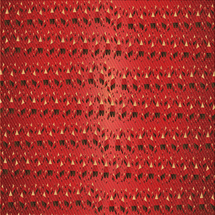 Round Machine Washable Transitional Red Rug, wshpat3577org