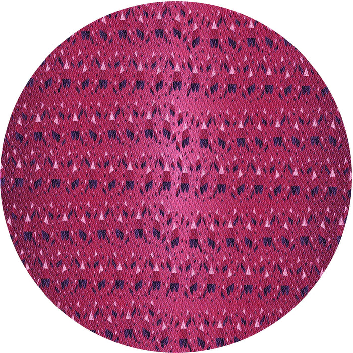 Square Patterned Medium Violet Red Pink Rug, pat3577pur