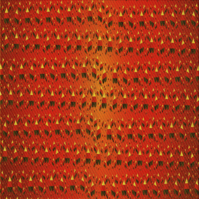 Round Patterned Mahogany Brown Rug, pat3577yw