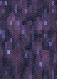 Machine Washable Transitional Deep Periwinkle Purple Rug, wshpat3578blu