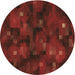 Square Machine Washable Transitional Dark Red Rug in a Living Room, wshpat3578brn