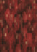 Patterned Dark Red Rug, pat3578brn