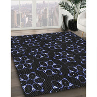 Patterned Purple Novelty Rug, pat357