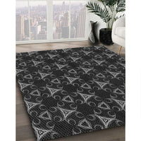 Patterned Ash Gray Rug, pat358gry