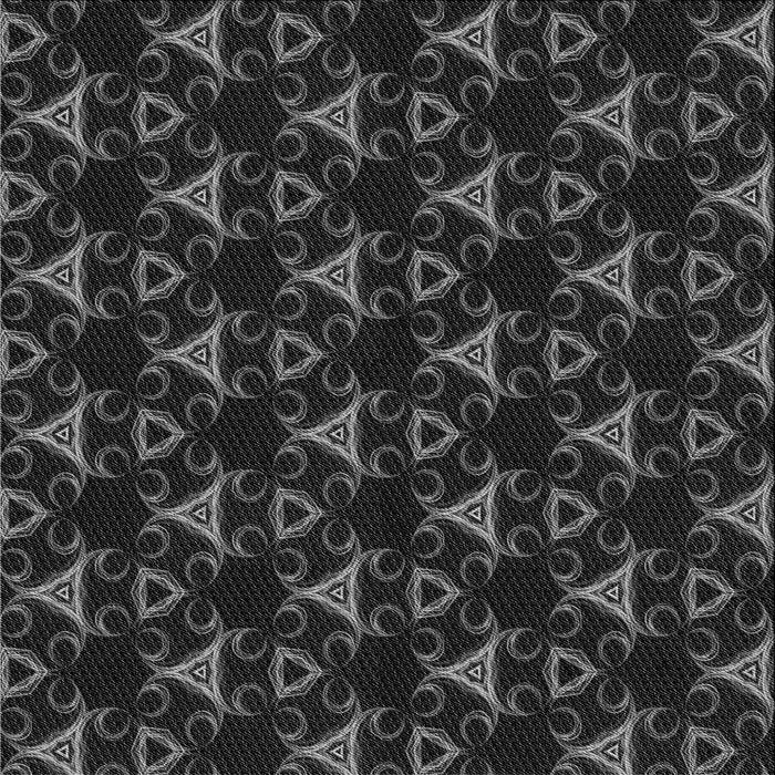 Round Patterned Ash Gray Rug, pat358gry