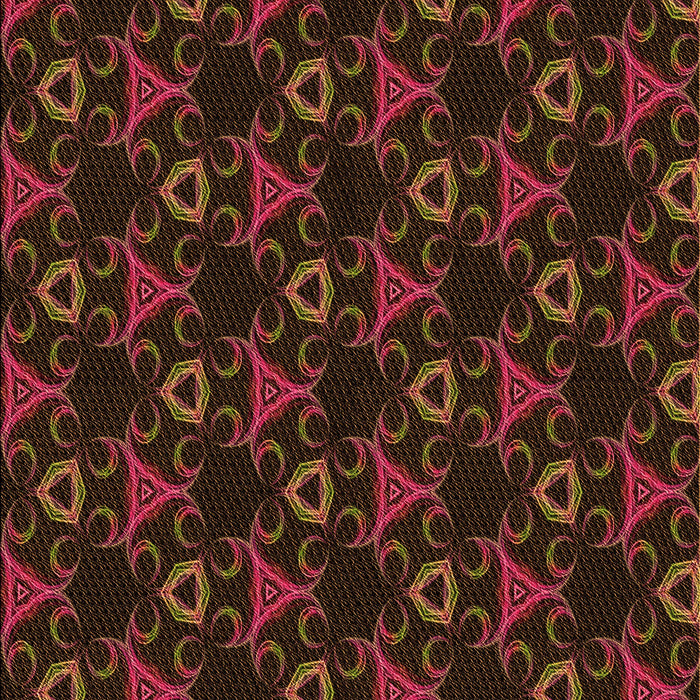 Patterned Saddle Brown Rug, pat358org