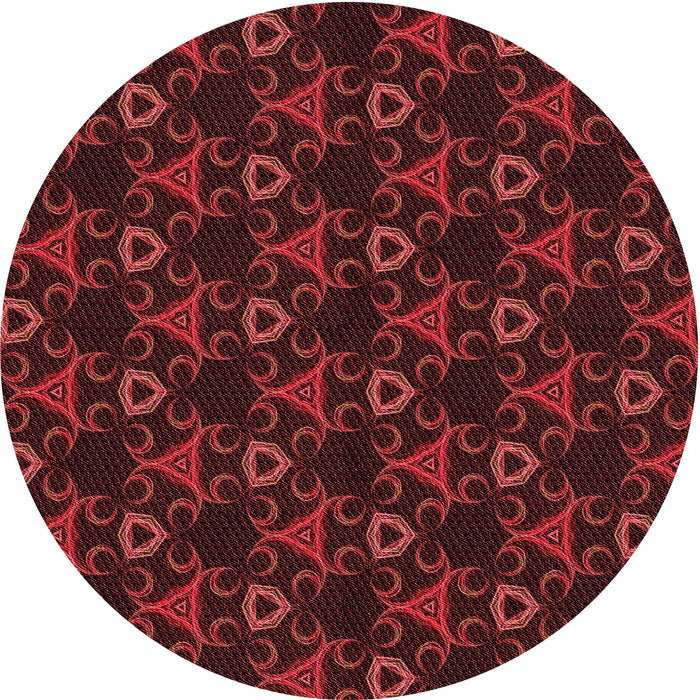 Square Machine Washable Transitional Maroon Red Rug in a Living Room, wshpat358rd