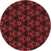 Square Machine Washable Transitional Maroon Red Rug in a Living Room, wshpat358rd