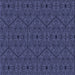 Round Patterned Periwinkle Purple Rug, pat3581blu