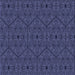 Round Machine Washable Transitional Periwinkle Purple Rug, wshpat3581blu