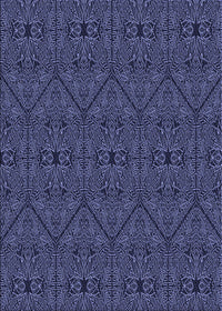 Machine Washable Transitional Periwinkle Purple Rug, wshpat3581blu