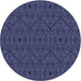 Square Patterned Periwinkle Purple Rug, pat3581blu