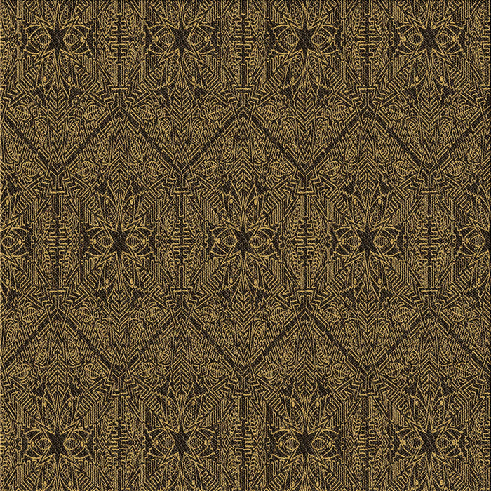 Round Patterned Midnight Gray Rug, pat3581brn