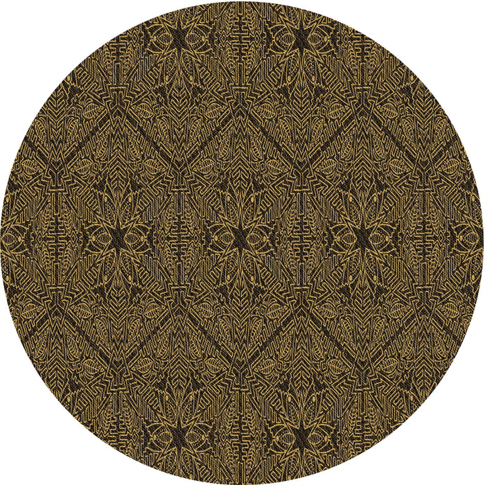 Square Patterned Midnight Gray Rug, pat3581brn