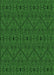 Patterned Dark Forest Green Rug, pat3581grn