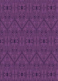 Machine Washable Transitional Dark Purple Rug, wshpat3581pur