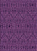 Machine Washable Transitional Dark Purple Rug, wshpat3581pur