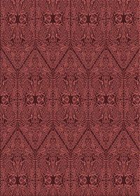 Machine Washable Transitional Maroon Red Rug, wshpat3581rd