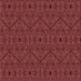 Round Patterned Maroon Red Rug, pat3581rd