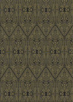 Machine Washable Transitional Dark Almond Brown Rug, wshpat3581