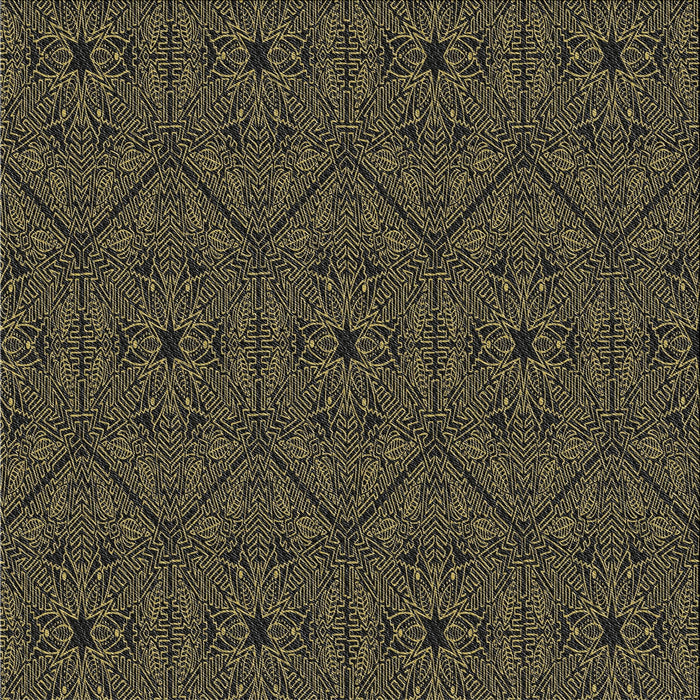 Square Patterned Dark Almond Brown Novelty Rug, pat3581