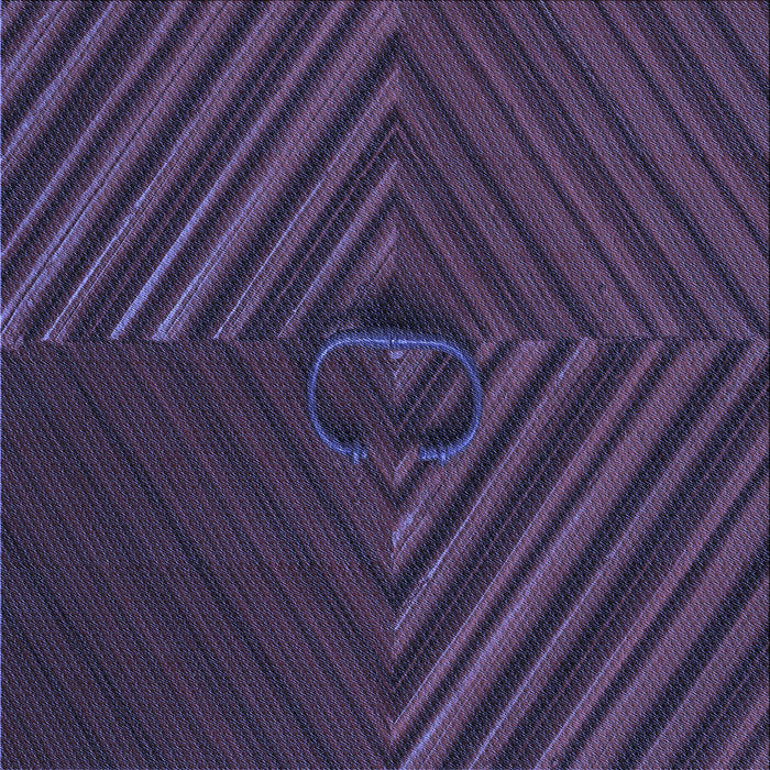 Round Machine Washable Transitional Deep Periwinkle Purple Rug, wshpat3582blu