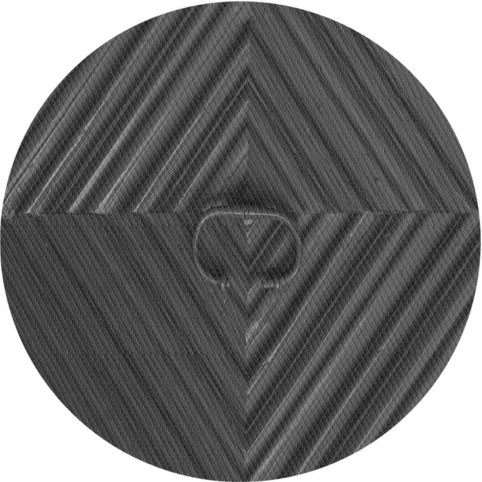 Square Patterned Ash Gray Rug, pat3582gry