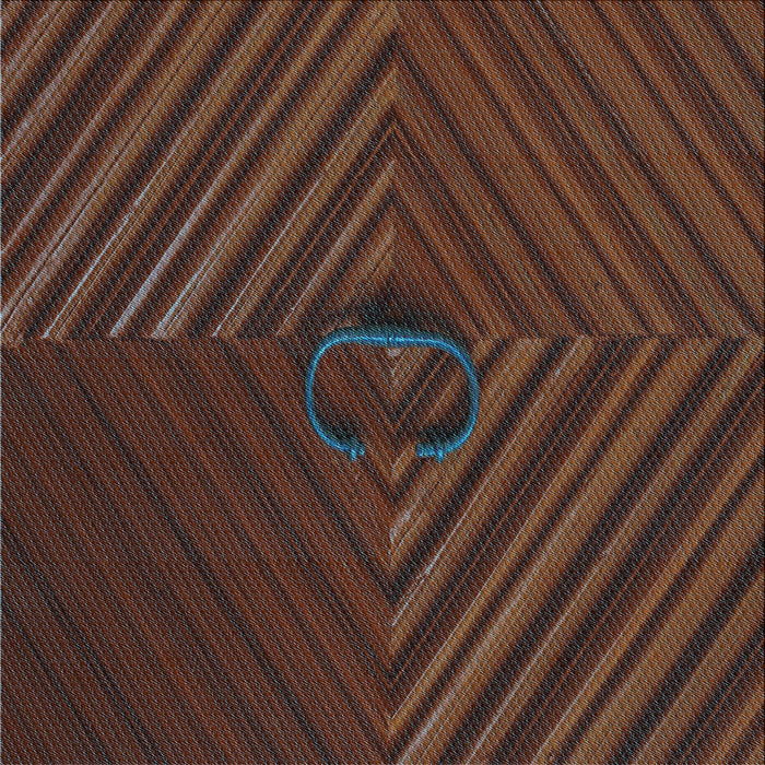 Round Patterned Red Rug, pat3582lblu