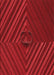 Patterned Red Rug, pat3582rd