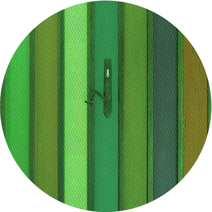 Square Machine Washable Transitional Neon Green Rug in a Living Room, wshpat3583grn