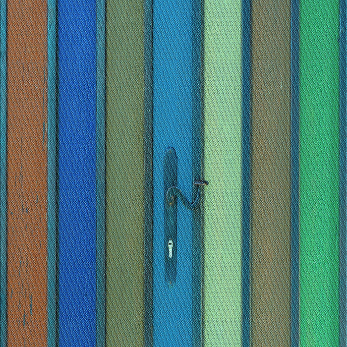 Machine Washable Transitional Mint Green Rug, wshpat3583lblu