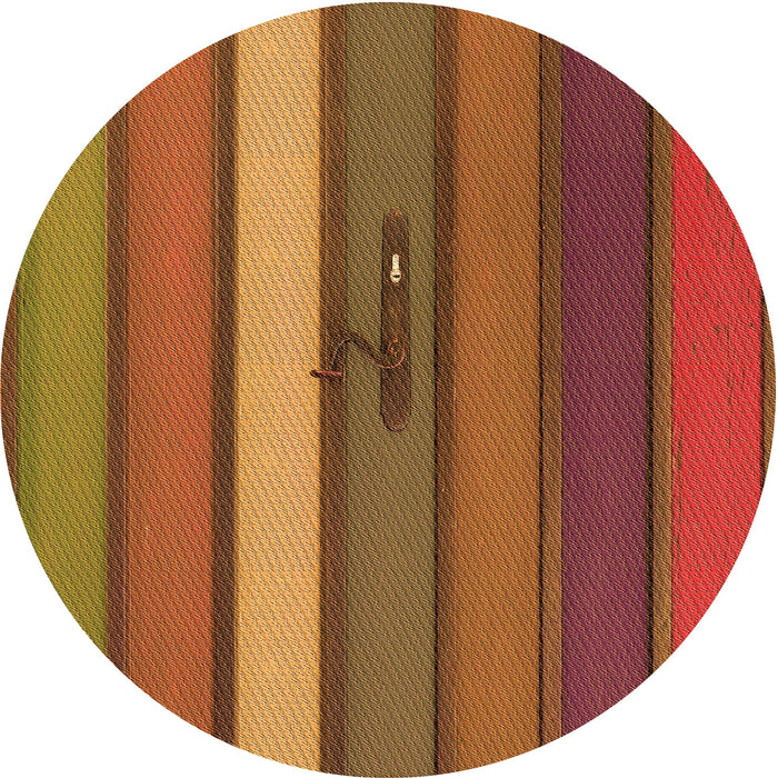 Square Patterned Red Rug, pat3583org