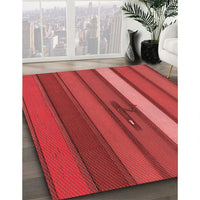 Patterned Red Rug, pat3583rd