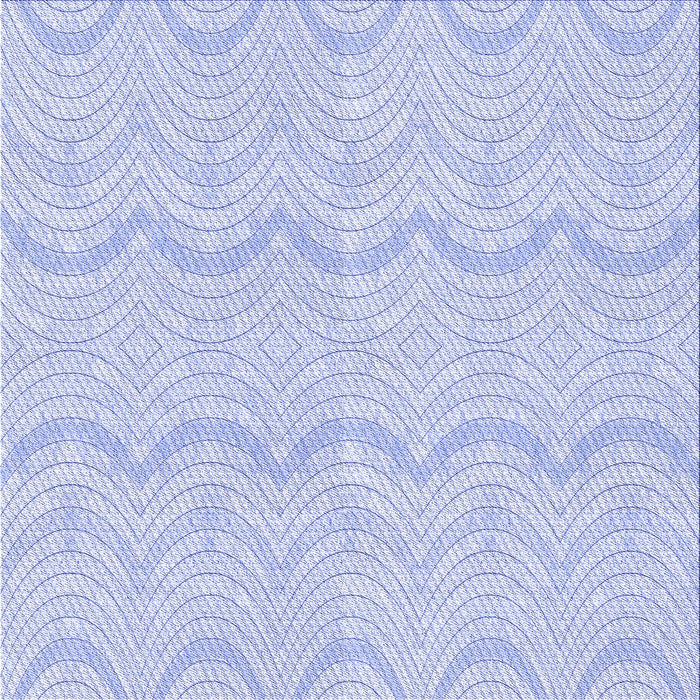 Round Patterned Blue Rug, pat3584blu