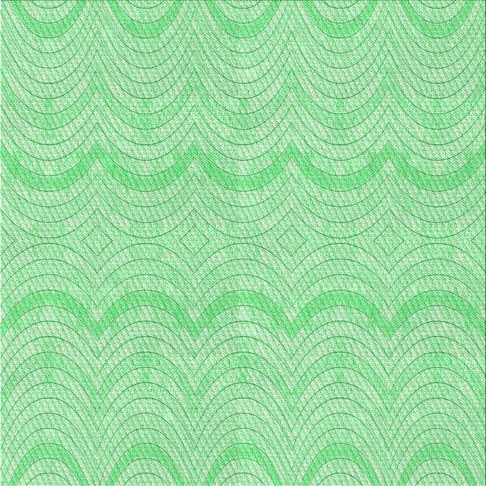 Round Patterned Green Rug, pat3584grn