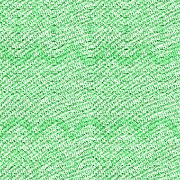 Machine Washable Transitional Green Rug, wshpat3584grn