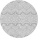 Square Patterned Platinum Gray Rug, pat3584gry