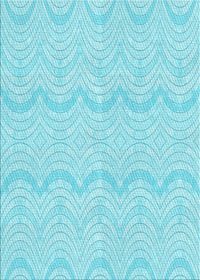 Machine Washable Transitional Diamond Blue Rug, wshpat3584lblu