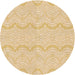 Square Patterned Khaki Gold Rug, pat3584org