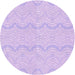 Square Patterned Bright Lilac Purple Rug, pat3584pur