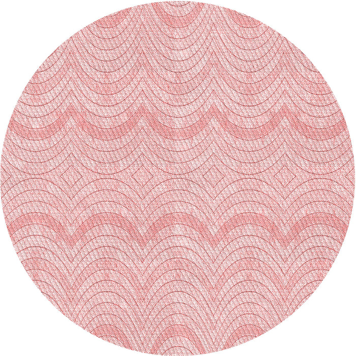 Square Machine Washable Transitional Pastel Red Pink Rug in a Living Room, wshpat3584rd
