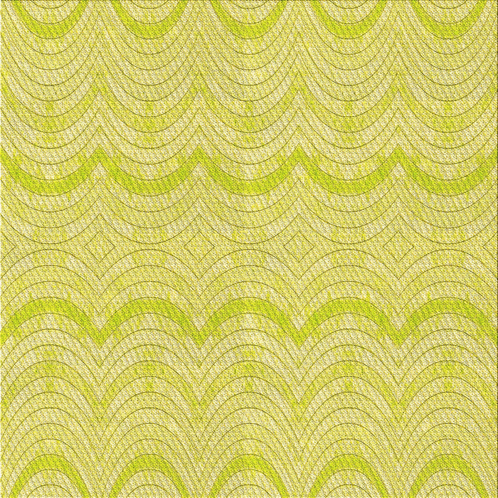 Round Machine Washable Transitional Golden Brown Yellow Rug, wshpat3584yw