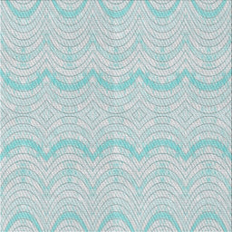 Square Patterned Light Slate Blue Novelty Rug, pat3584