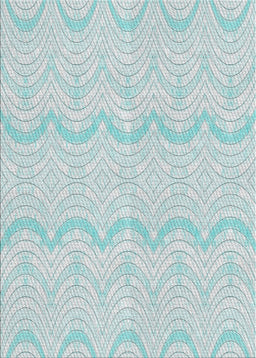 Patterned Light Slate Blue Novelty Rug, pat3584