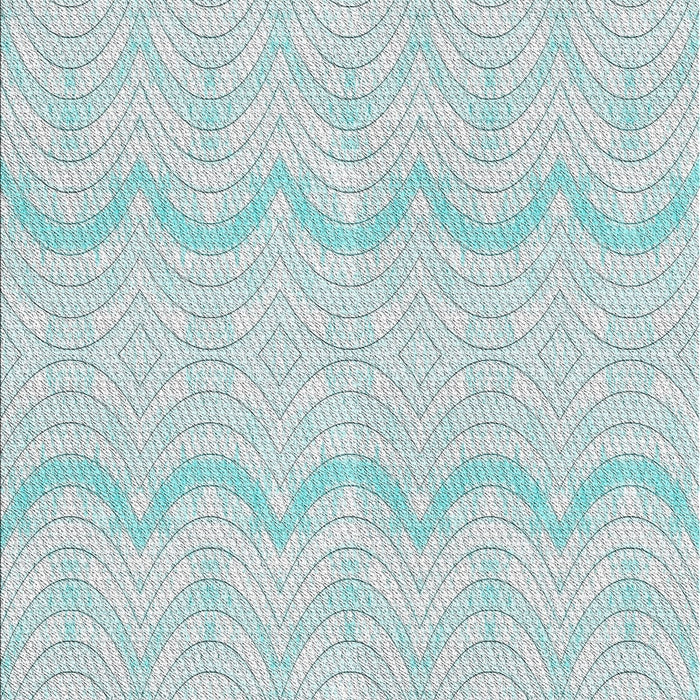 Patterned Light Slate Blue Novelty Rug, pat3584