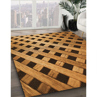 Patterned Red Brown Rug, pat3586org
