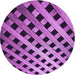 Square Patterned Purple Rug, pat3586pur