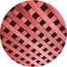 Square Patterned Cranberry Red Rug, pat3586rd