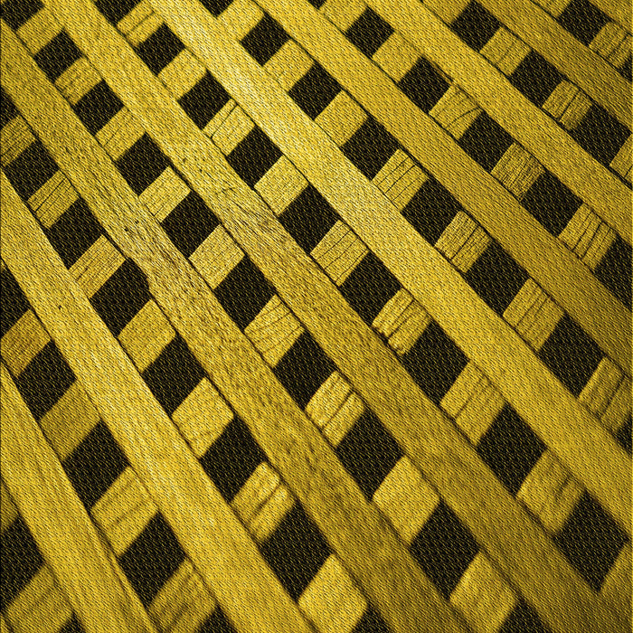 Patterned Deep Yellow Rug, pat3586yw