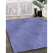 Machine Washable Transitional Sky Blue Rug in a Family Room, wshpat3587blu